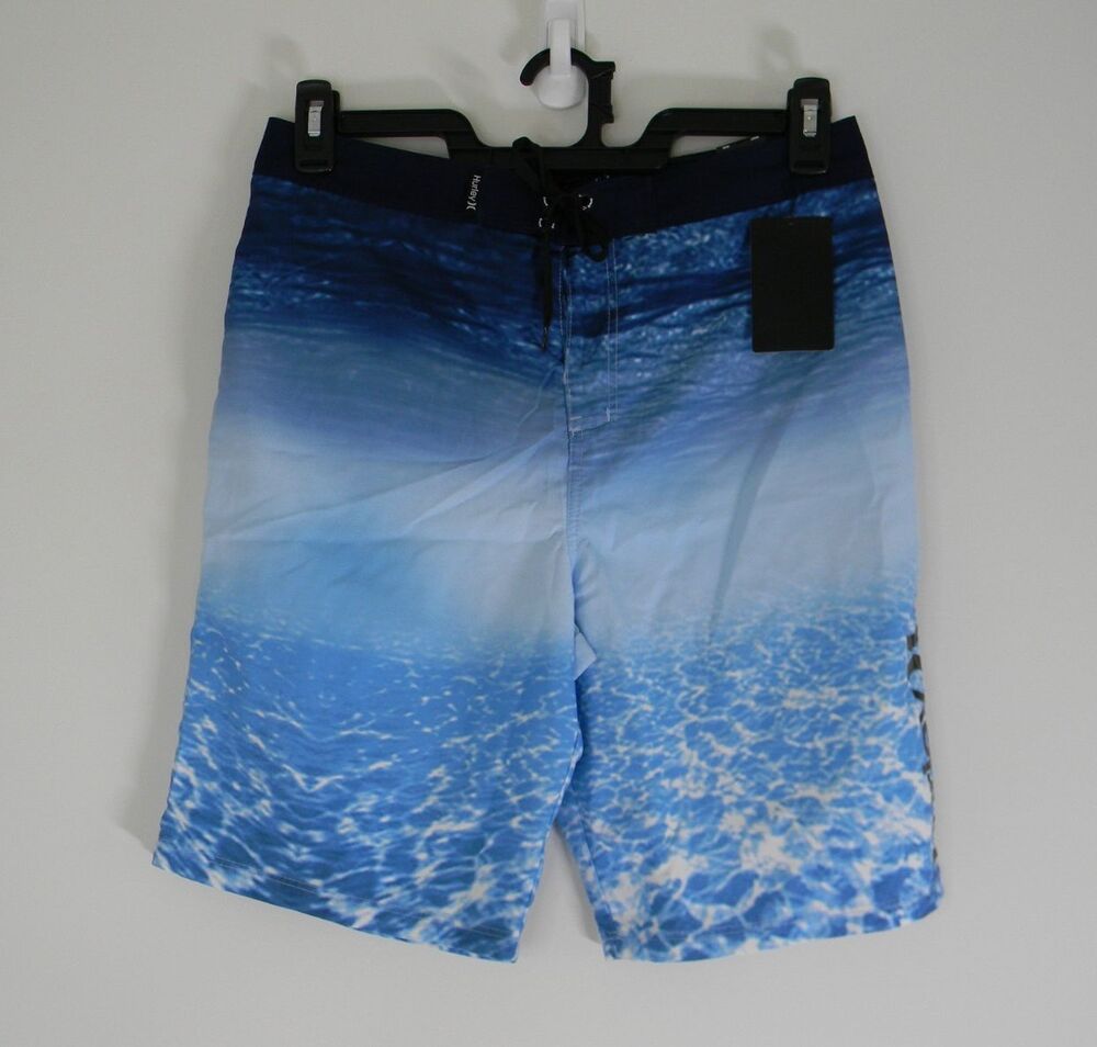 Hurley Swim Trunks Indo Blue Boys Size 18 NWT